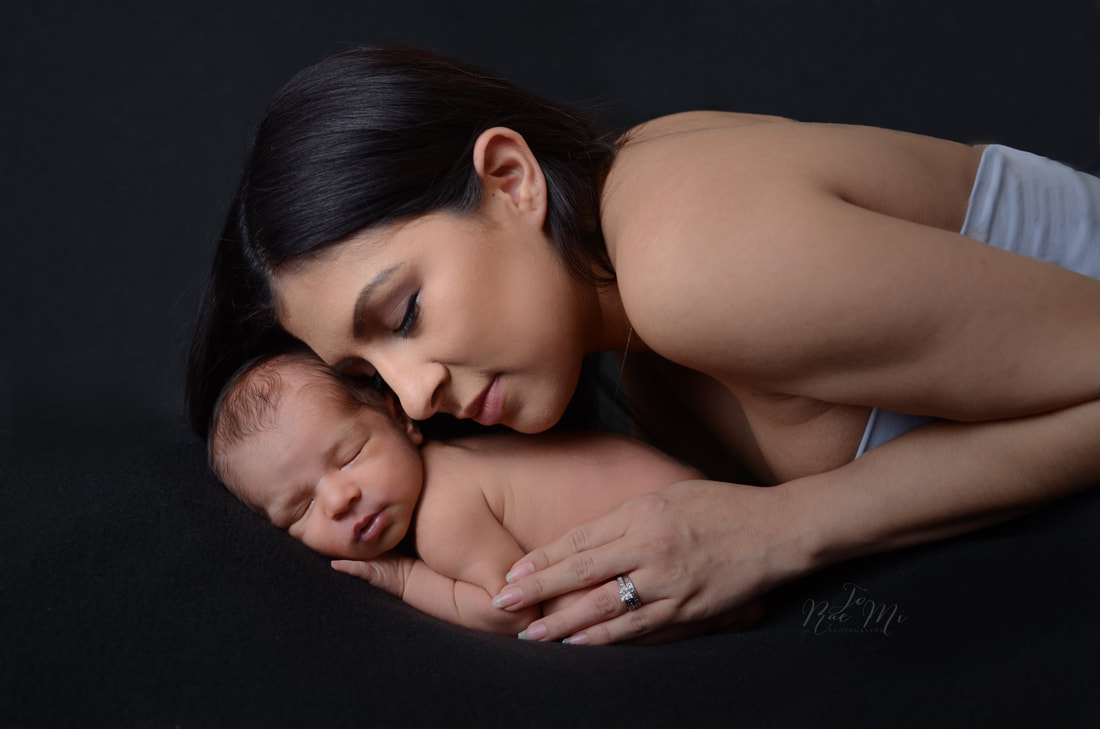 14 day old baby boy with mama {ontario newborn photographer}