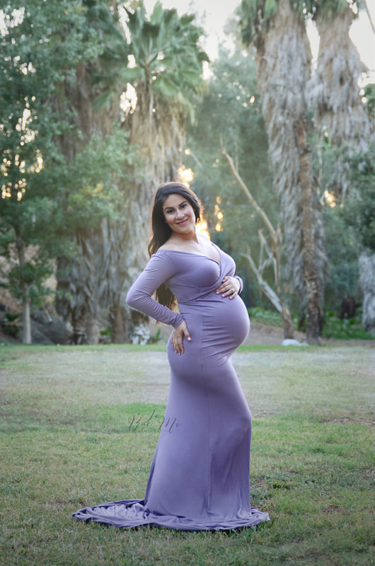 stunning mama-to-be in lavender {corona maternity photography}