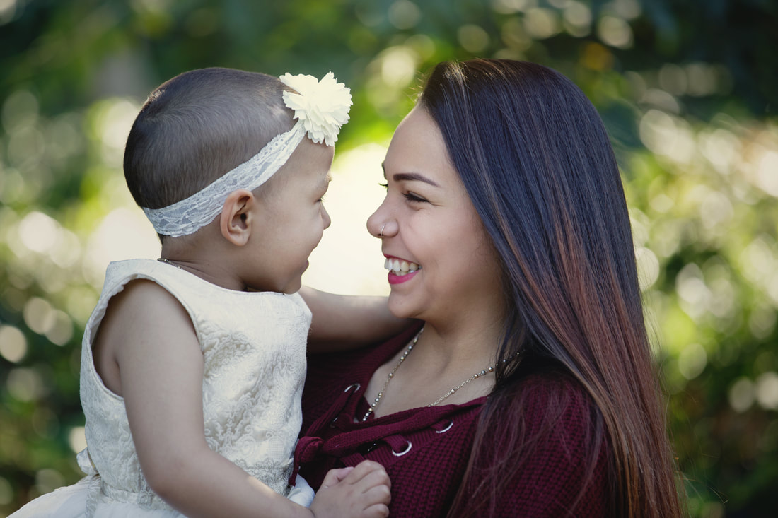 childhood cancer adorable girl with mama minisession {redlands family photographer}