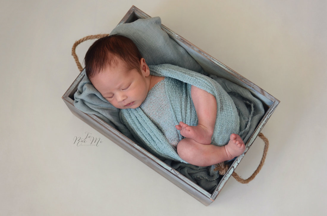11 day old baby boy in blue {glendora newborn photographer}