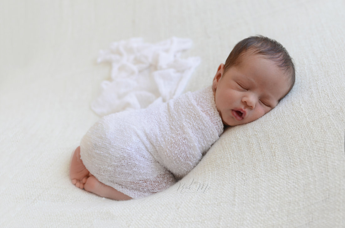 11 day old baby boy on cream blanket {glendora newborn photographer}